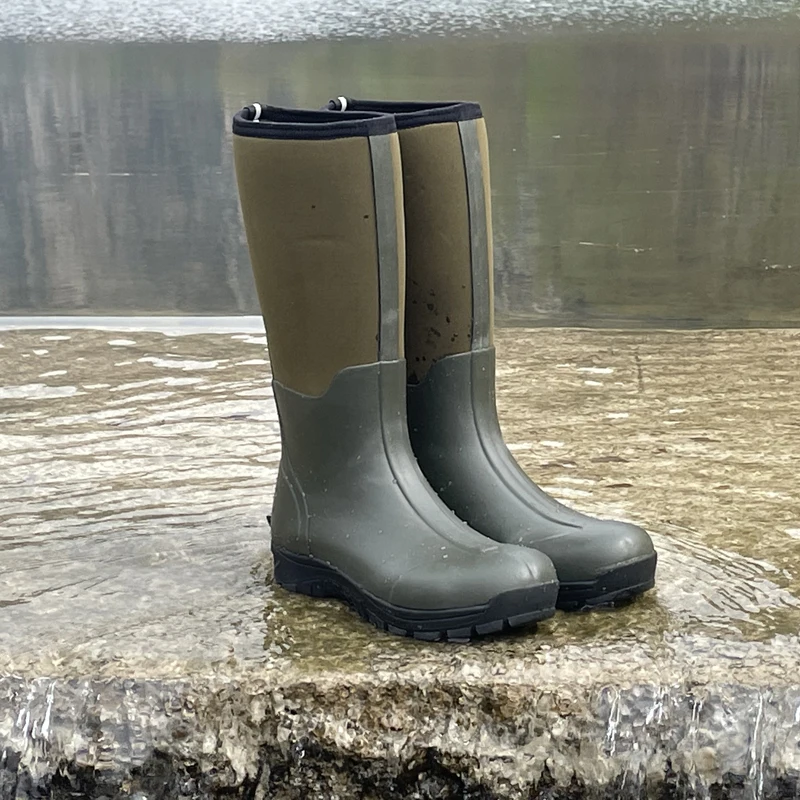 
solid color 5mm neoprene waterproof wellington rubber light weight hunting boots wading boots 