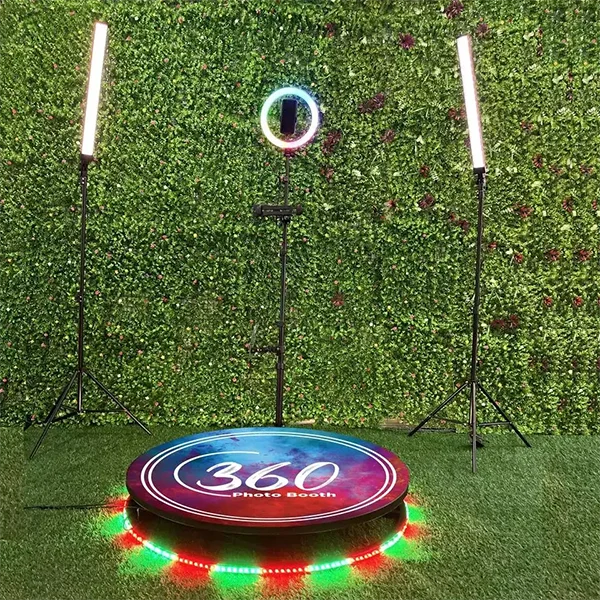 Free Custom Logo 360 Photo Booth Machine Slow Motion Rotating For Wedding Party Olylo 360 Photo Booth Machine 100Cm