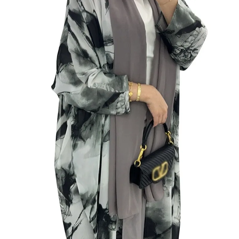 Wholesale islamic clothing fashion muslim women dress large size dubai abaya cardigan robes