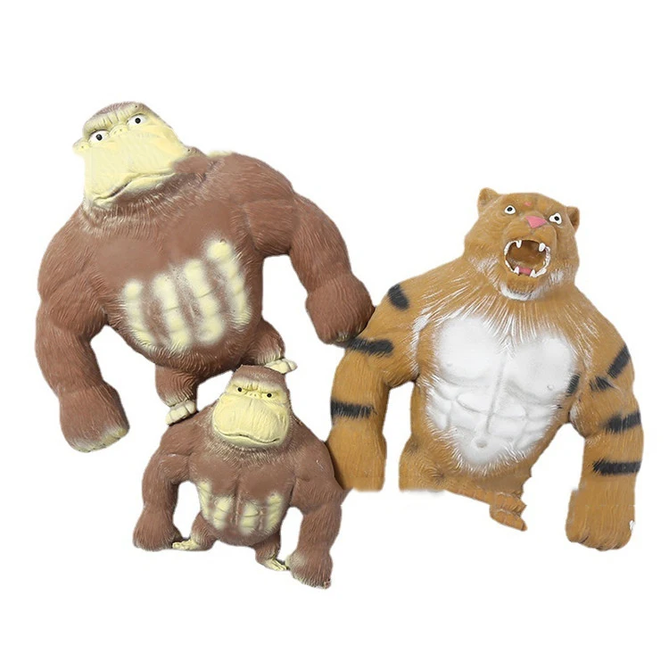 2023 New Creative Stress Relief Toys Elastic Funny Squishy Monkey for Kids or Adults Stress Monkey Squishy