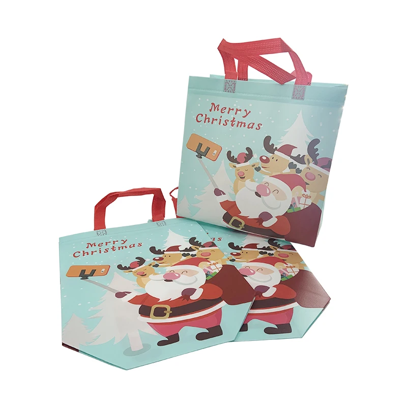 Custom pp Tote Non Woven Laminated Shopping Bag Large Capacity Foldable Reusable Polypropylene Carry Carrier Bag with Print logo