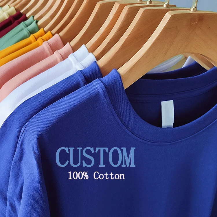 Custom Couple T Shirts Wholesale Cheap T-Shirt Organic Cotton Shirt