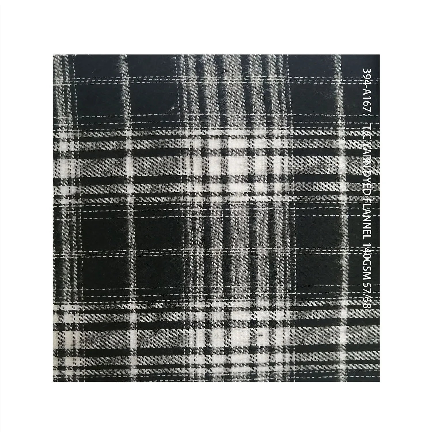 ready bulk TC  32*32S Flannel with check fabric