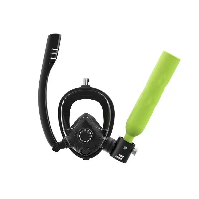 Underwater  Mini Scuba Tank with Snorkel Mask 0.5L Portable with Full Face Diving Mask  Bottle Diving Cylinder Kit