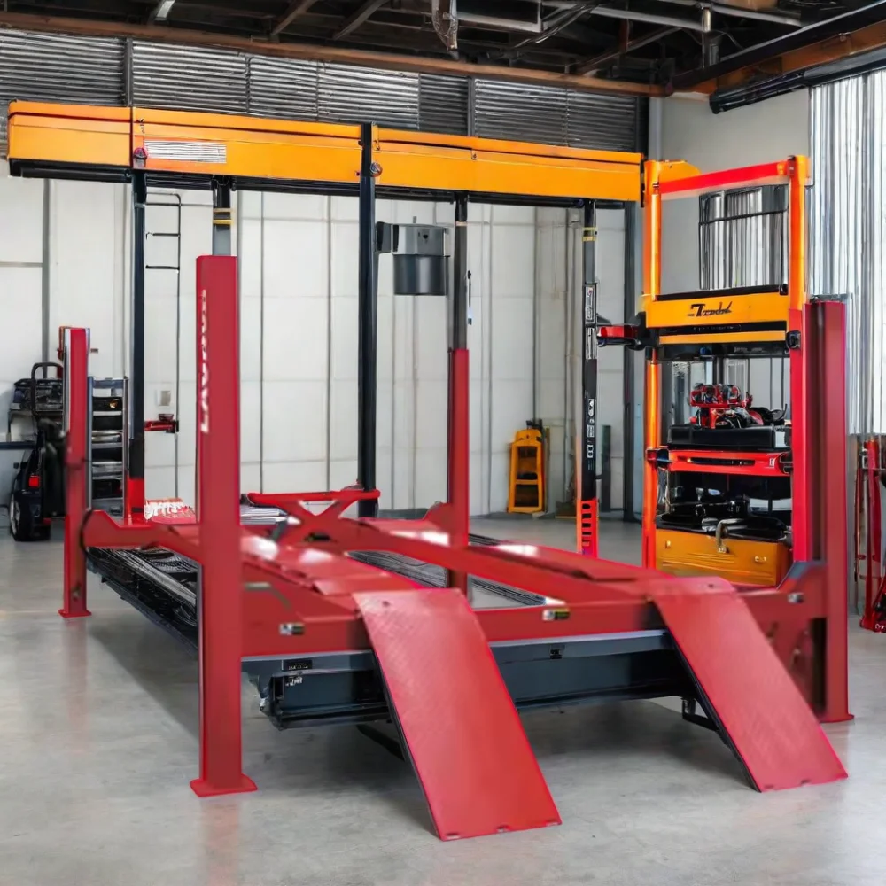 Launch TLT440W Used 4 Post Car Lift for Vehicle Lifting and Hoisting