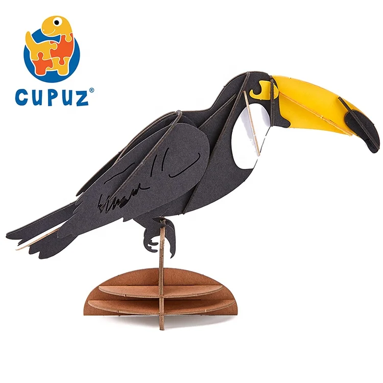 
Cheap DIY learning toys bird 3d hornbill paper model puzzle puzzles 