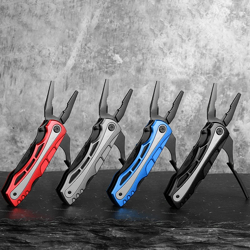 Stainless Steel 18 in 1 Multi Tool Knives Multitool Pocket Tactical Knife With Aluminum Handle for Camping