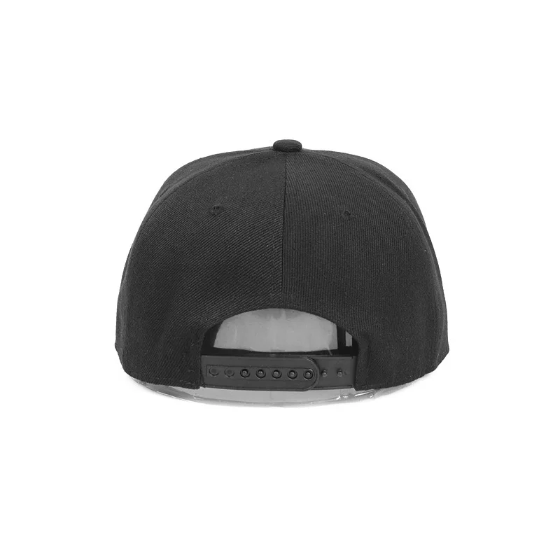 Wholesale nice quality metal sports caps custom logo blank hip hop hat plain flat brim snapback baseball cap