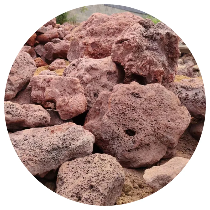 Wholesale Red Large Lava Rock for Aquarium Pumice Price Basalt Stones Black Tumbled Volcanic Stone Pool Water Filter