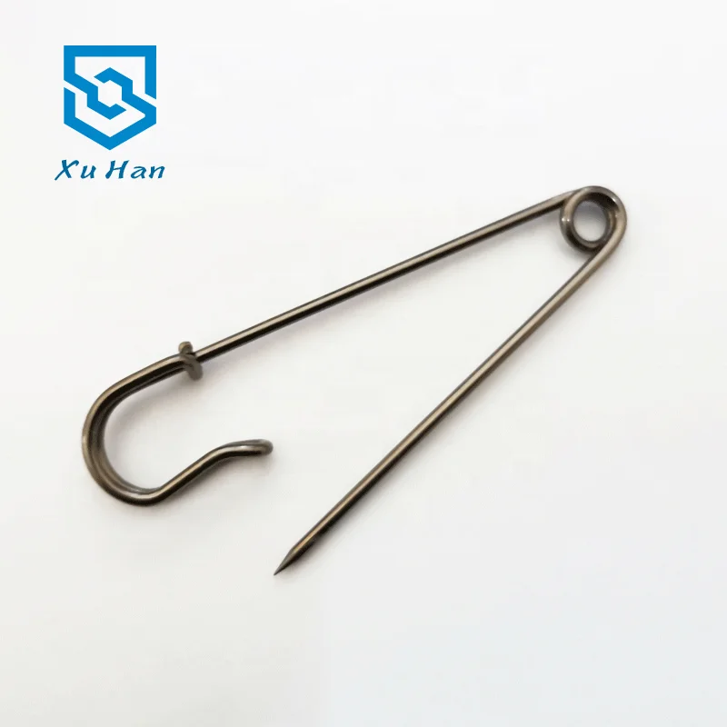 Wholesale high quality metal 3 inch extra large safety pin Customizable multicolor safety loop pin