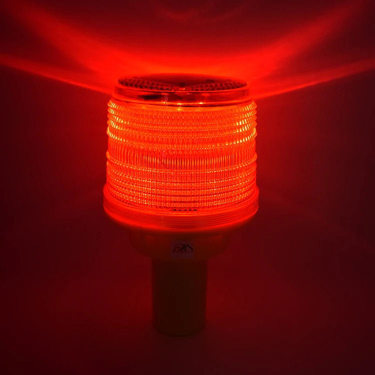  DK LED Солнечный дорожный конус для дорожного строительства предупреждающий свет