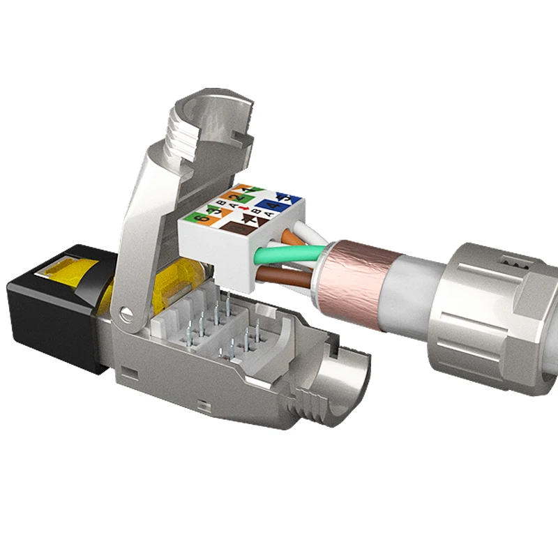 Cat8 Ethernet Cable Double Shielded STP 40 Gigabit 2000MHz Cat 8Premium High Speed Network Cable communication cables