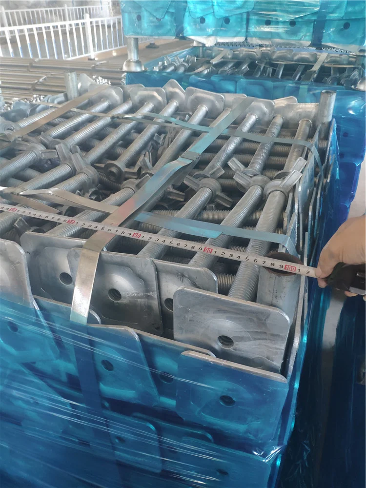 buy china ring lock scaffolding system  parts scaffolding jack base base plate screw jack u-head screw