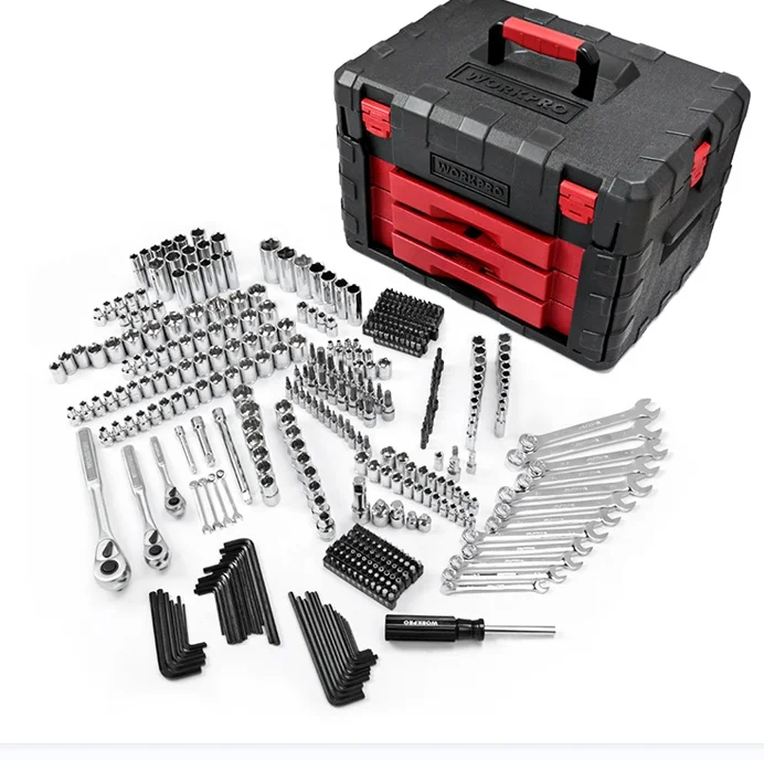 WORKPRO 450PC Home Tool Set Socket Wrench Mechanic Hand with Drawer Heavy Duty