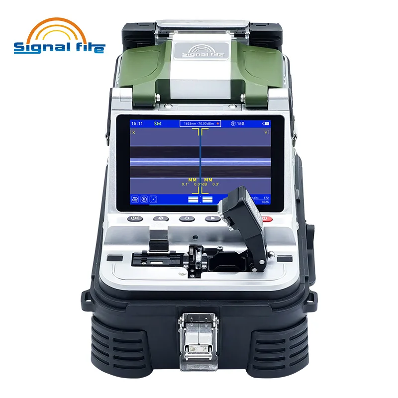 Signalfire Upgraded FTTH Fusion Splicer AI20 AI30 Core Alignment Splicing Machine with Built-in Electric One-step Fiber Cleaver