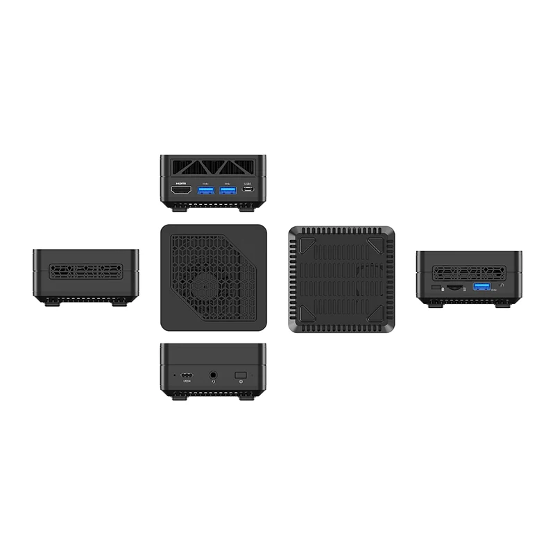 Portable Gamer Mini PCS 8 Core AMD CPU Dual DDR5 SSD Barebone Desktop Computer Small Host Case Gaming Office Mini PC