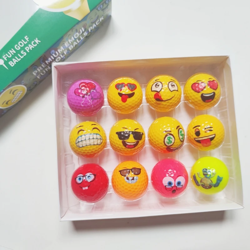 Wholesale 2 Layer golf ball gift set custom logo golf balls clamshell packaging 12 pack cuistimozable golf balls