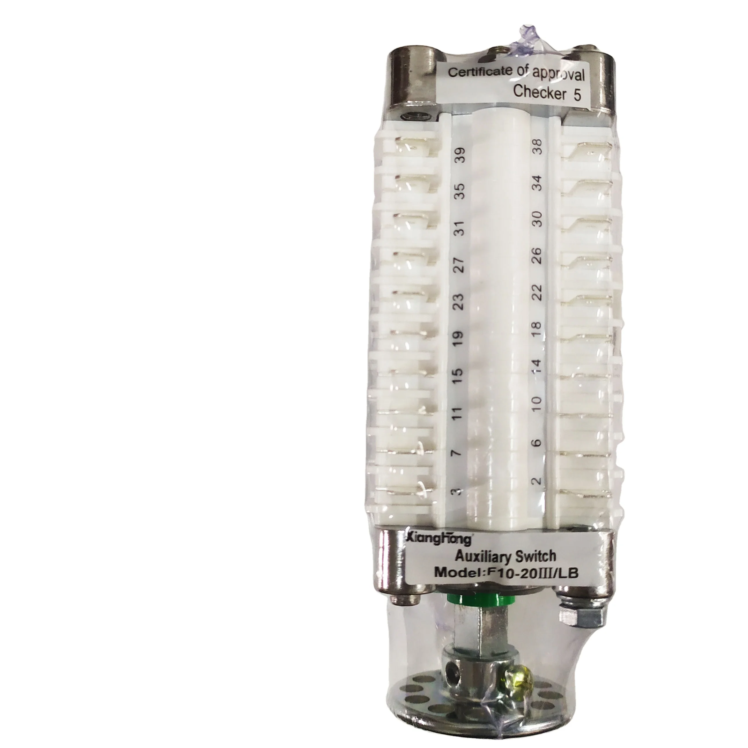 Xianghong Rohs certificated F10-20 10NO 10NC VCB auxiliary switch and VCB aux contact for HV disconnector