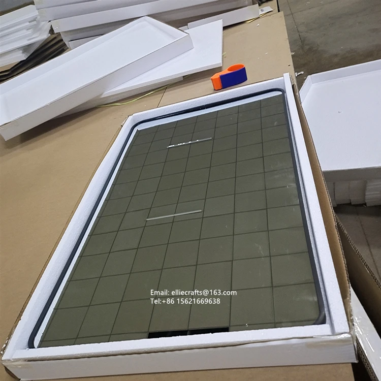 Rectangle Mirror Decorative Big Large Black Gold Metal Aluminum Framed Full Length body Long Dressing wall Bathroom Mirror