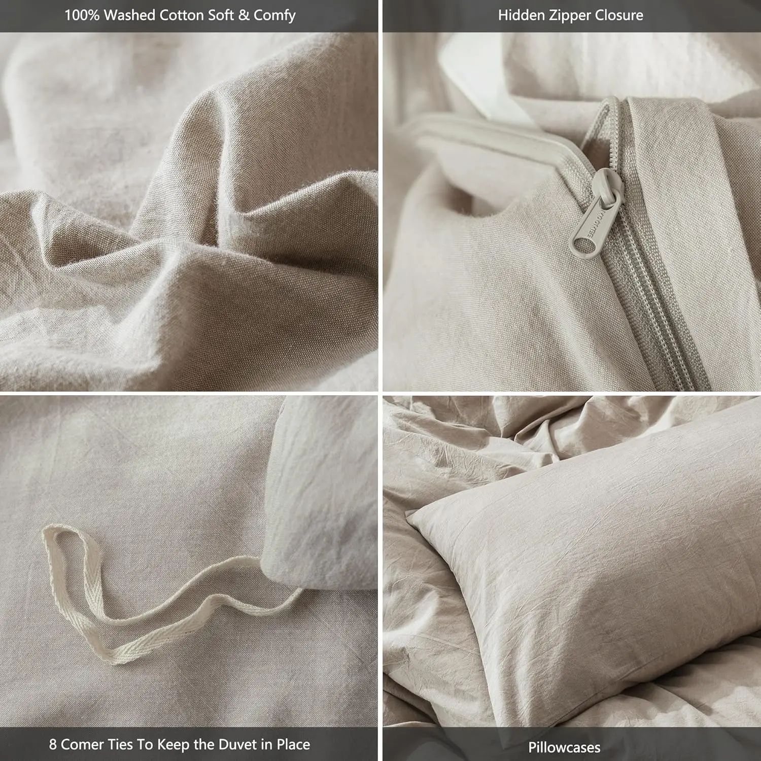 Factory Direct 100% Linen Fabric for Duvet Cover & Pillowcase Sets
