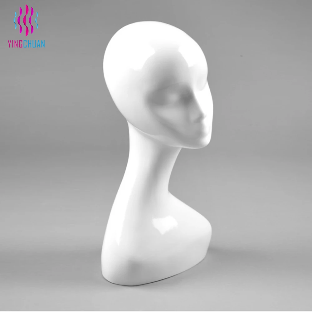 High quality clear transparent male mannequin head