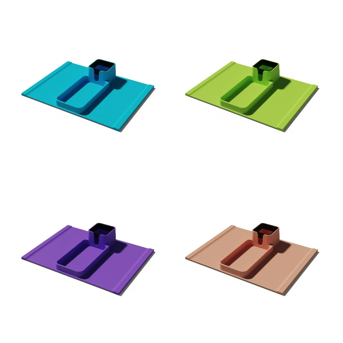 Silicone Couch Cup Holder Anti-Spill and Anti-Slip Sofa Armrest Tray Dirt-Resistant Silicone Couch Arm Tray for Remote