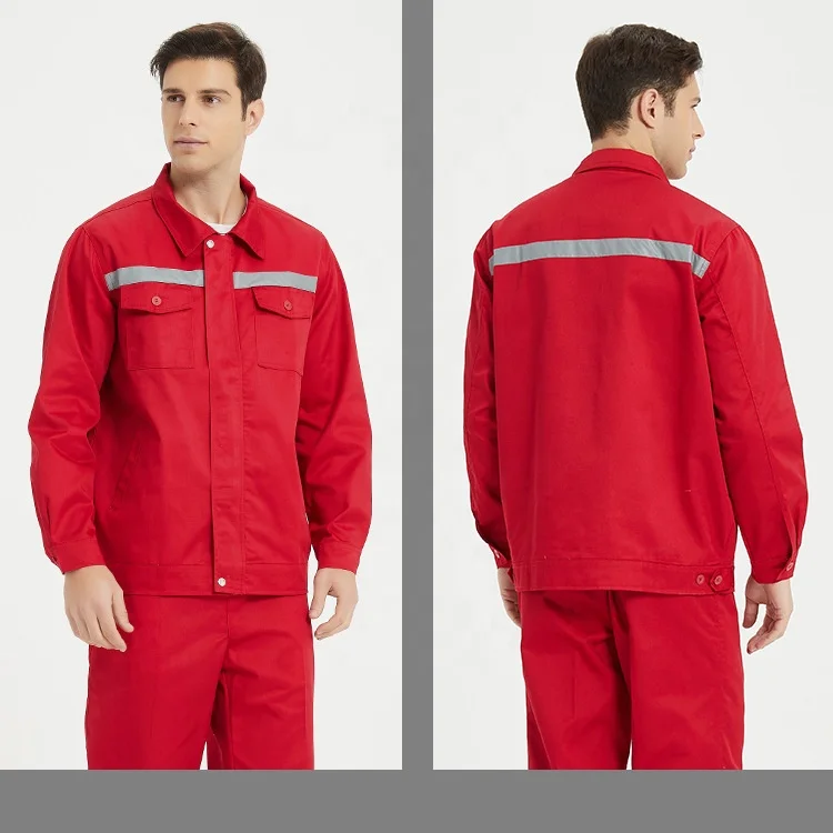 wholesale mens auto repair multipockets reflective workwear construction uniforms work clothes mechanic overalls