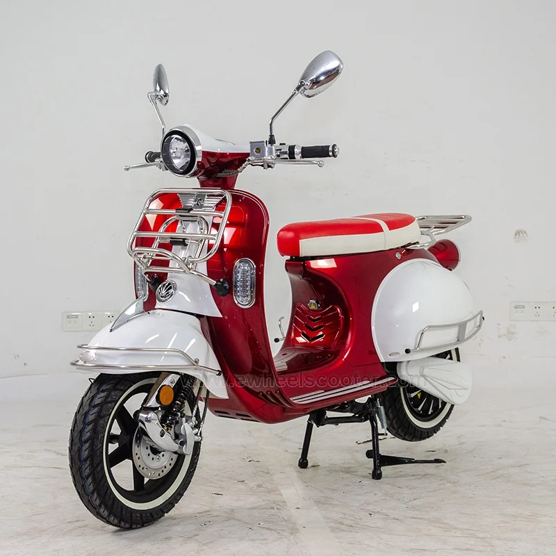 L3e Super Big Power  Retro Classic Electric Scooter With Removable Lithium Battery EEC Approved