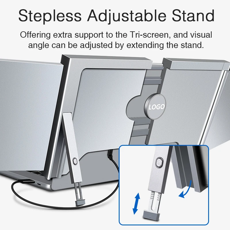 2024 New style odm/oem triple laptop screen extender monitor dual 14 inch