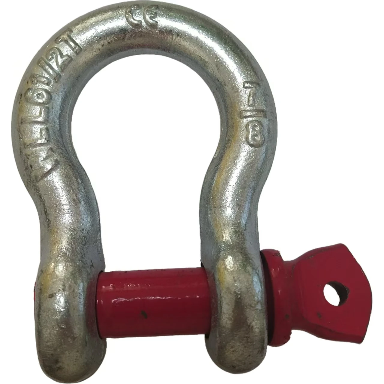 US Type G-209 Drop Forged Bow Shackle Quenched Tempered with Alloy Pins Galvanized Steel for Mining Heavy Industry Applications