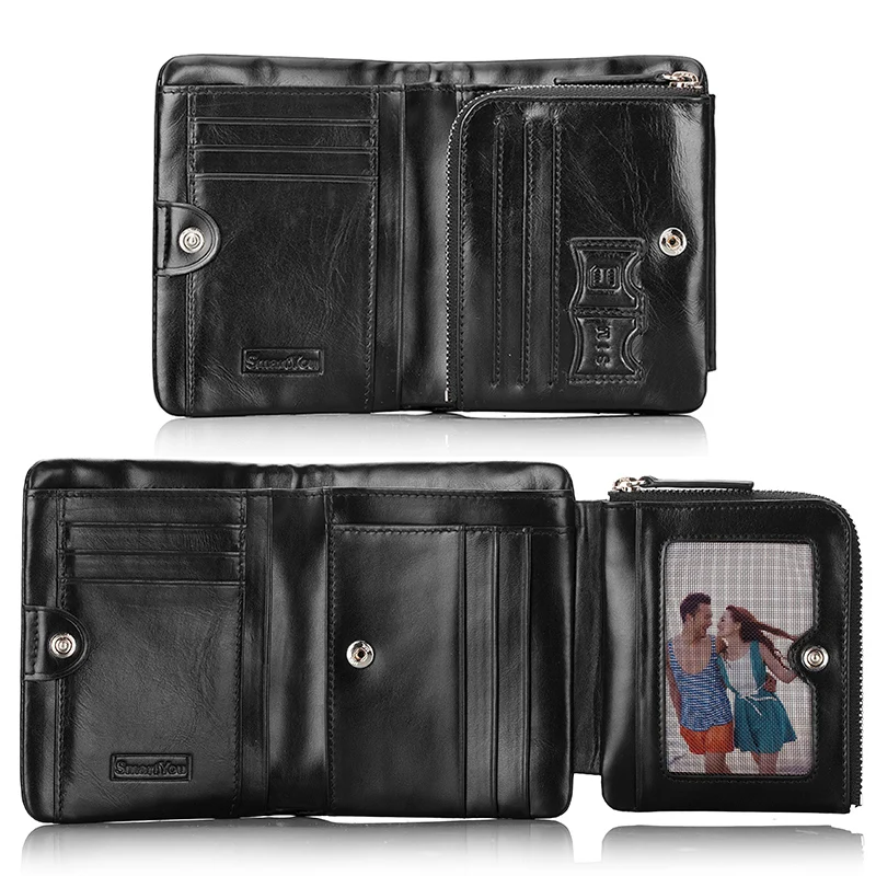 Кошелек мужской из натуральной кожи, тонкий бумажник на молнии, кредитная карта, зажим для денег, Набор сумок «сделай сам»