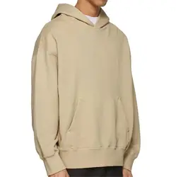 Wholesale man brushed 100% cotton Custom blank hoodie