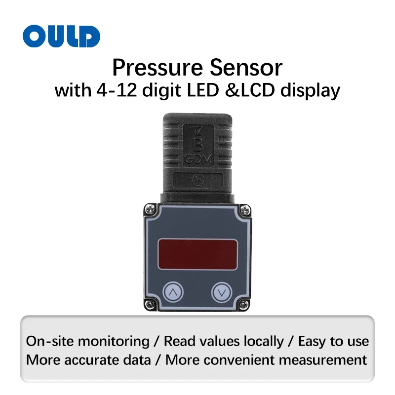 Ould PT-511 Water Pump 10Bar 4-20Ma G1/4 R1/4 Connector Absolute Differential Pressure Transducer Transmitter