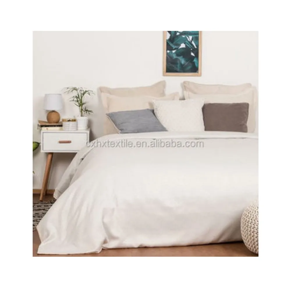 Custom your own color plain dyed brushed micro fiber white polyester bedsheets fabric in roll