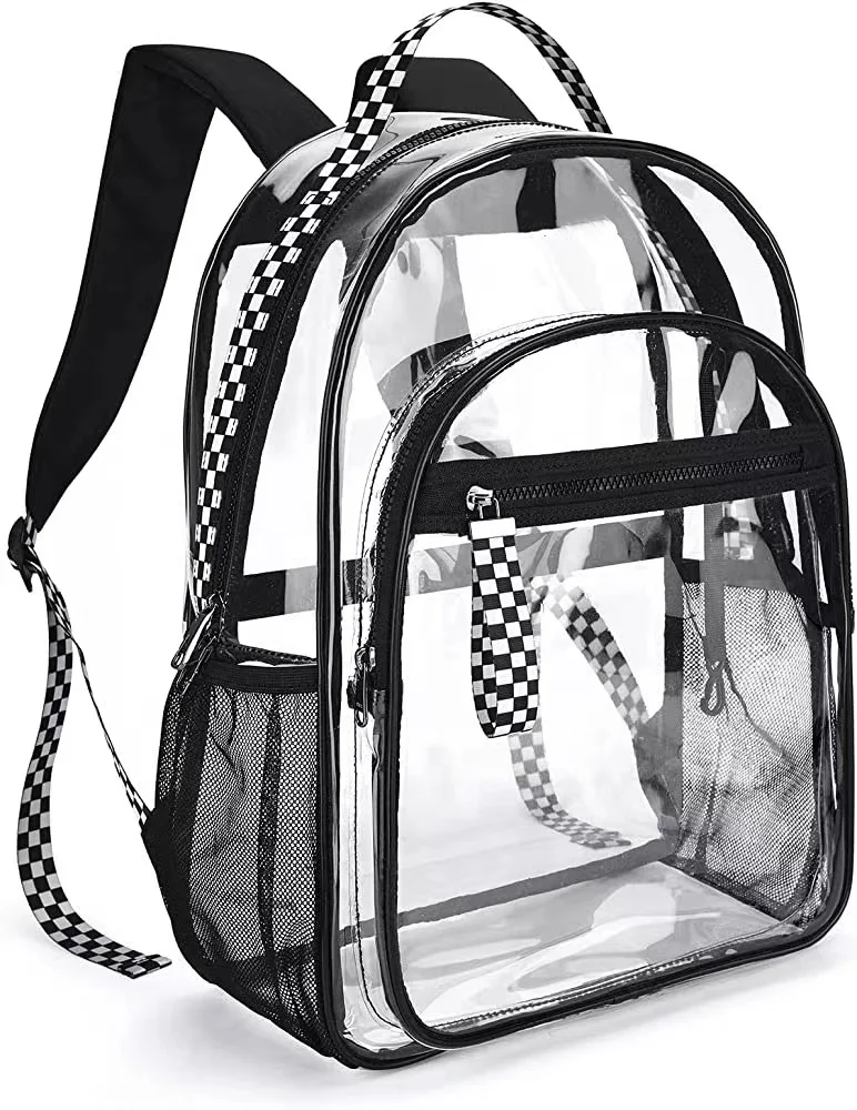 Hot Sale School Outdoor Waterproof Clear Transparent Pvc Backpack Clear Mini Backpack