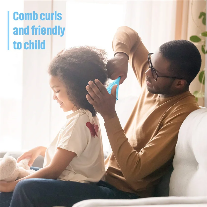 Professional Natural Curly Hair Detangler Dry and Wet Detangling Hair Brush For Afro America 3a to 4c Kinky Wavy Curly Coily