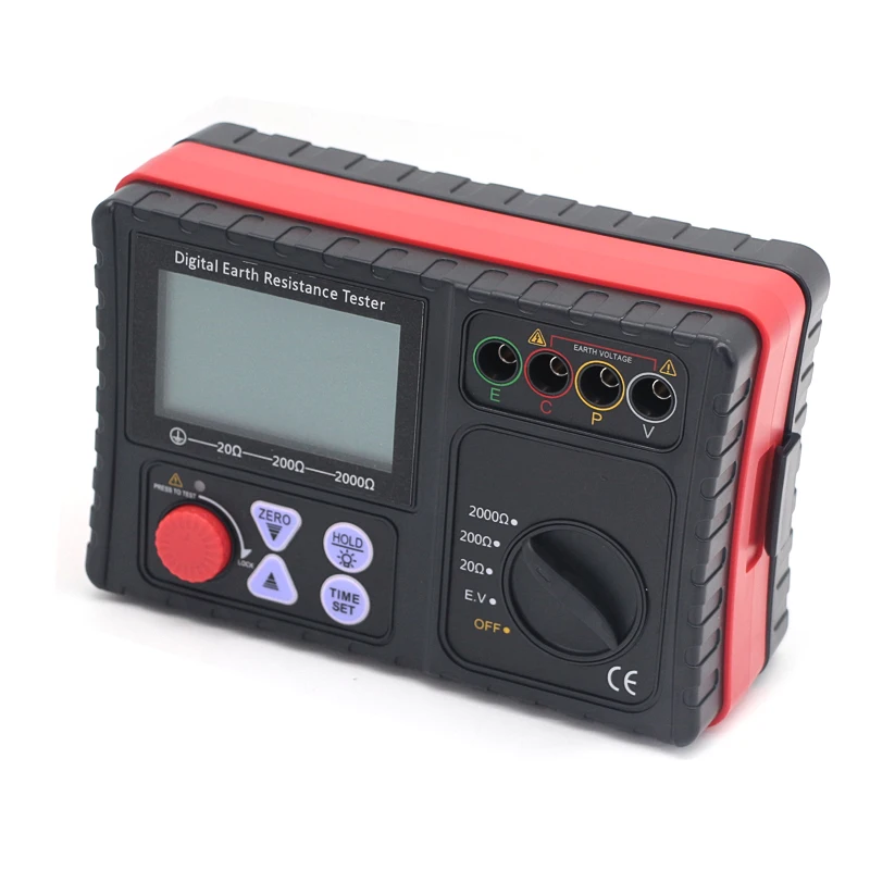 TM4105A Digital Grounding Resistance Meter 0 to 2000 Ohm Grounding Resistance Tester Grounding Tester
