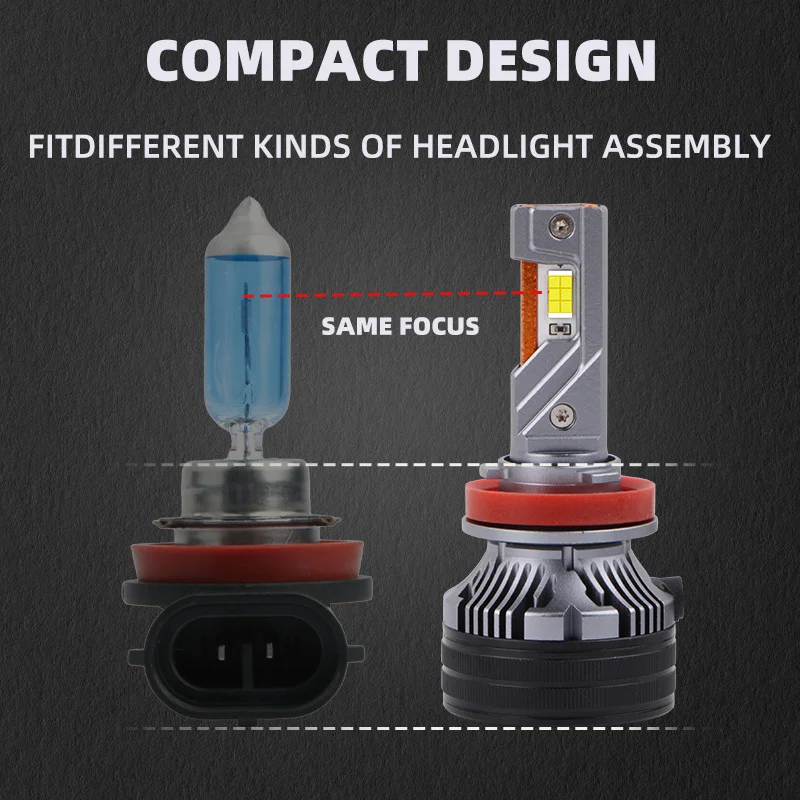 High Power 200W Car Lighting H7 H11 9005 9006 Auto Led 9012 Headlight Kit