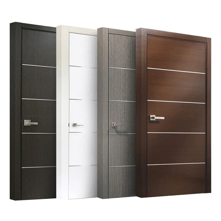 China foshan provider custom design interior bathroom water proofing composite plastic wooden wpc door