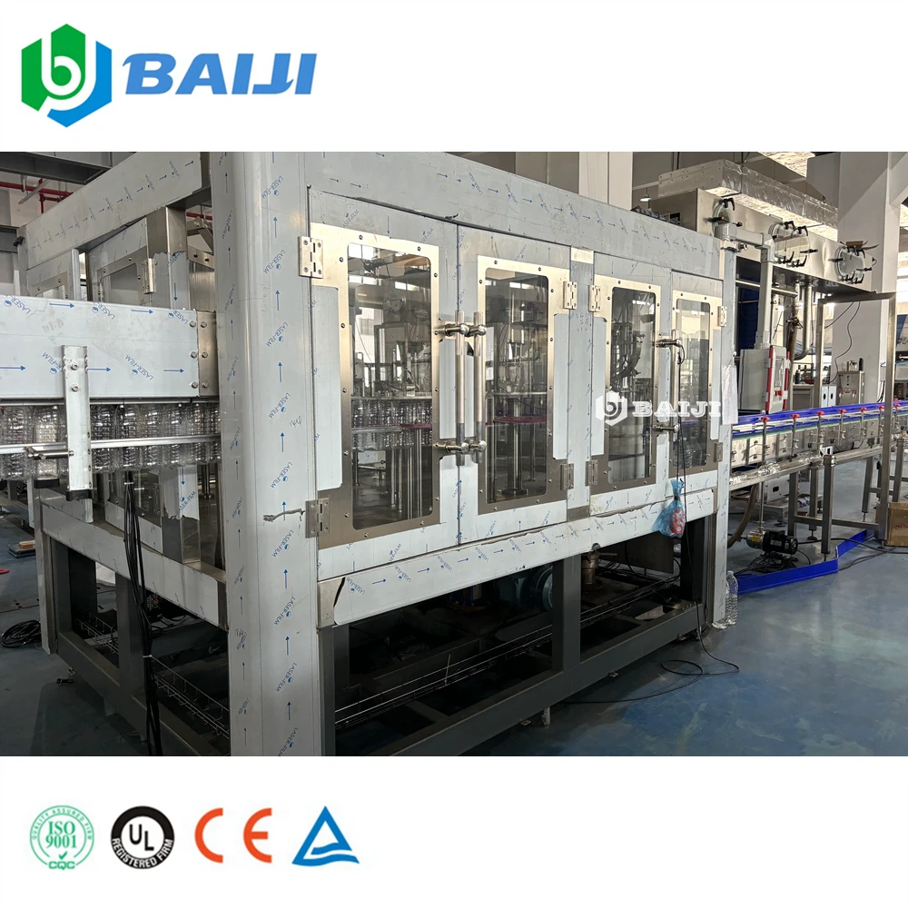 PET bottle drinking pure mineral water making bottling plant filling capping packing machine production line