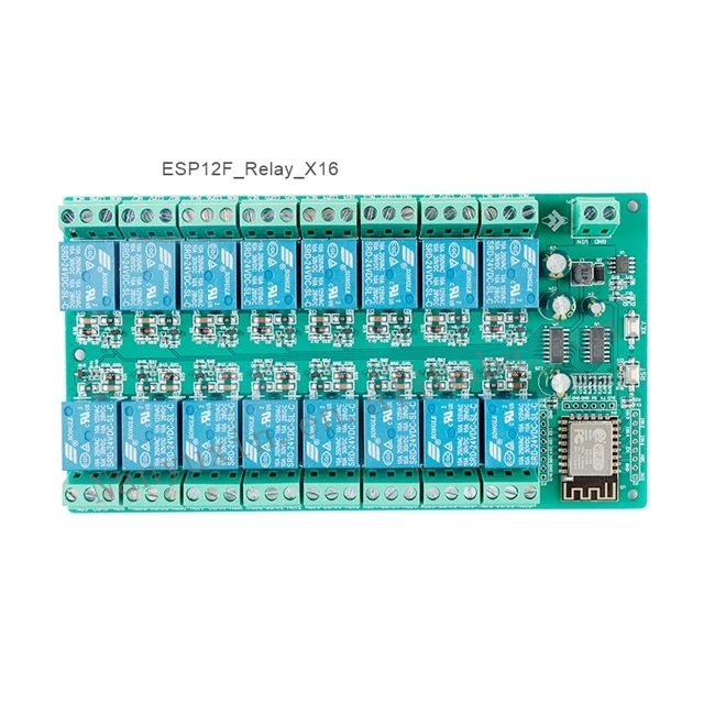 100%Nouveau et original WIFI Bluetooth module ESP12F_Relay_X16 sixteen-way relay module  ic chip Electronic Components