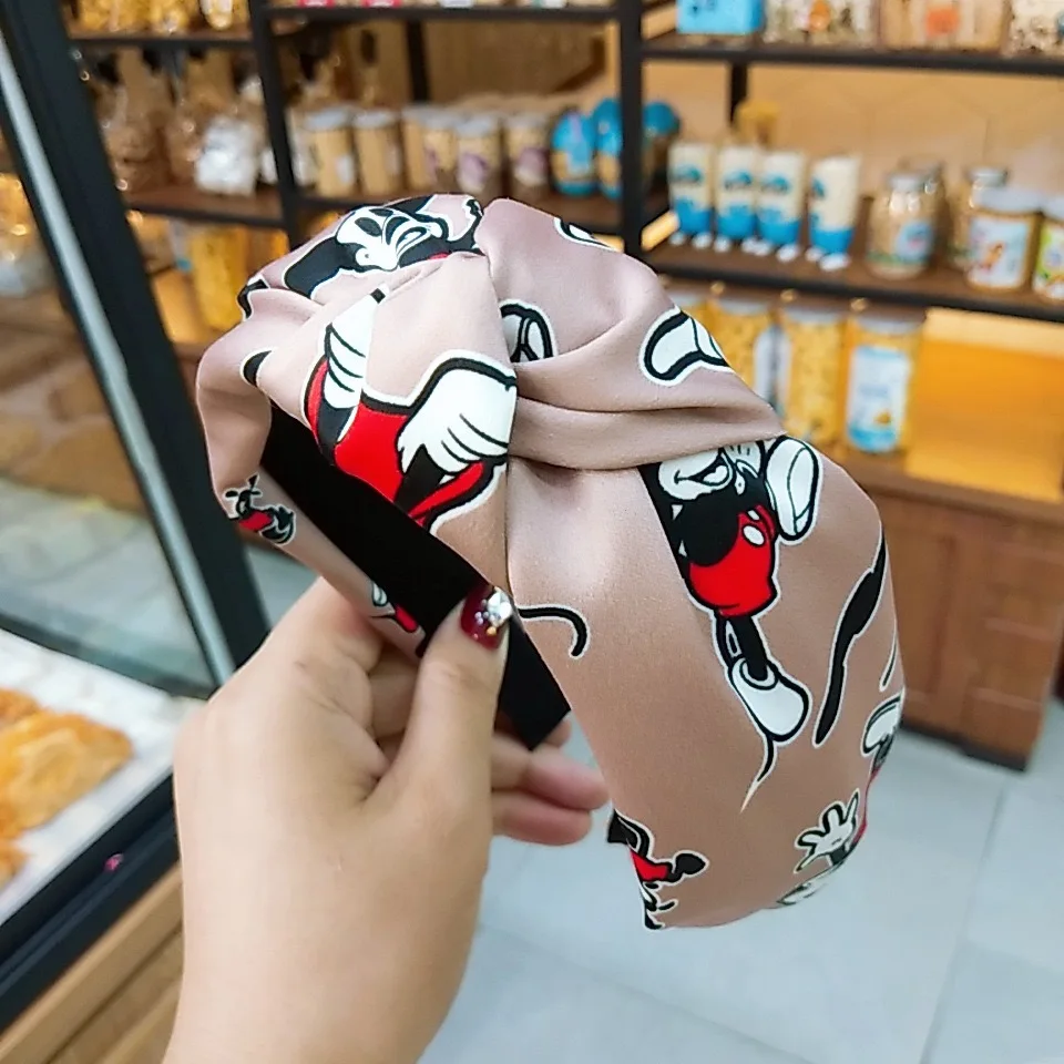 mickey mouse headbands cartoon print minnie beauty headband hair accessories for kids girls headbands