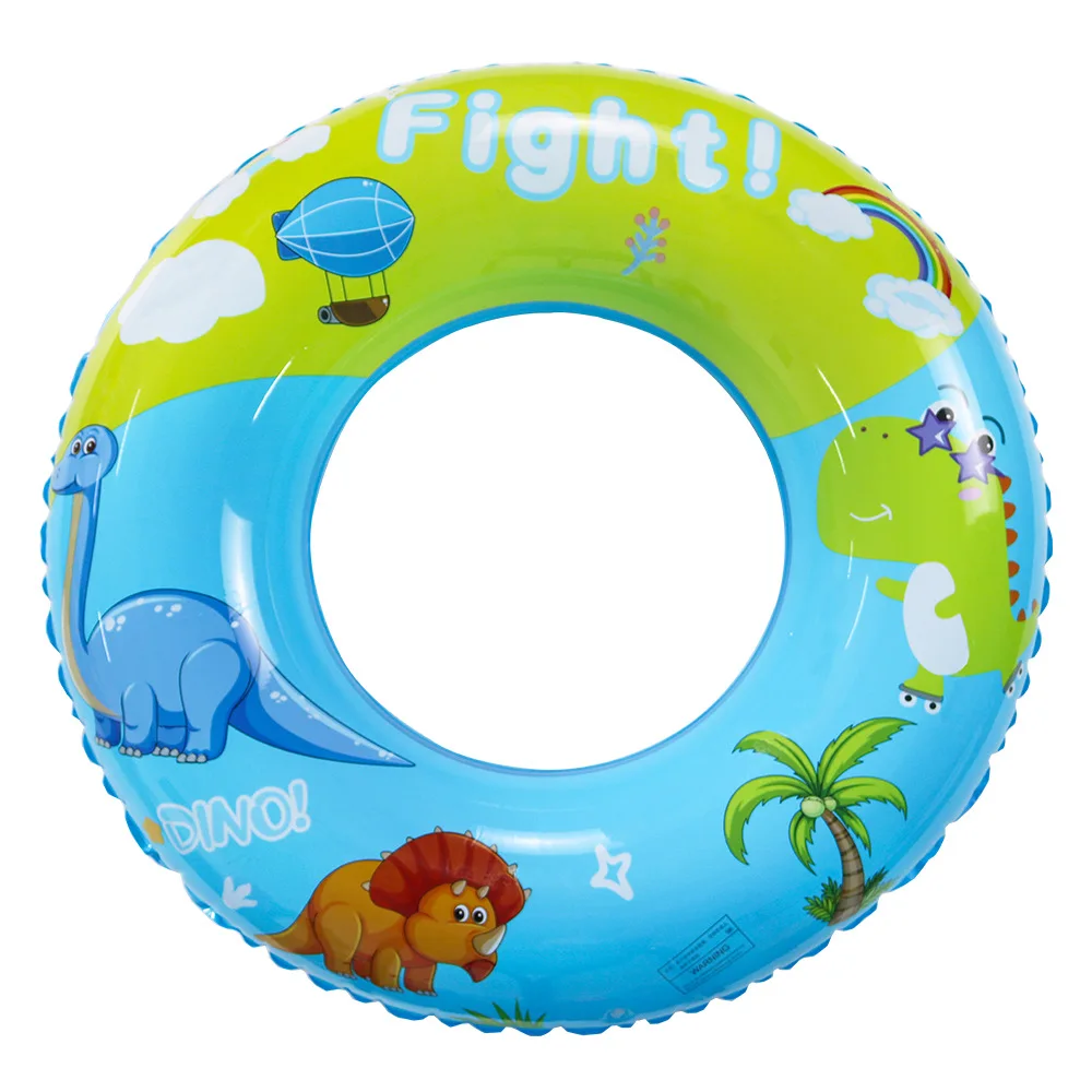 New In Stock Cute Pattern Thickened Fashion Adult Version Inflatable Swimming Ring