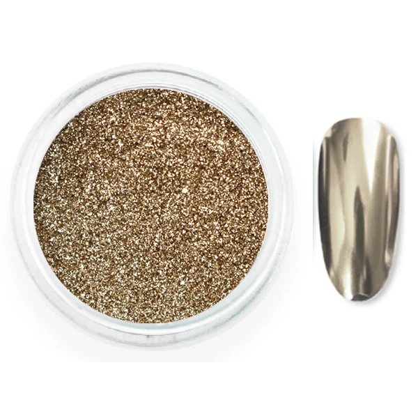 Private label Nail Powder Jar Rose Gold Chrome Powder Mirror Effect for Nails Art