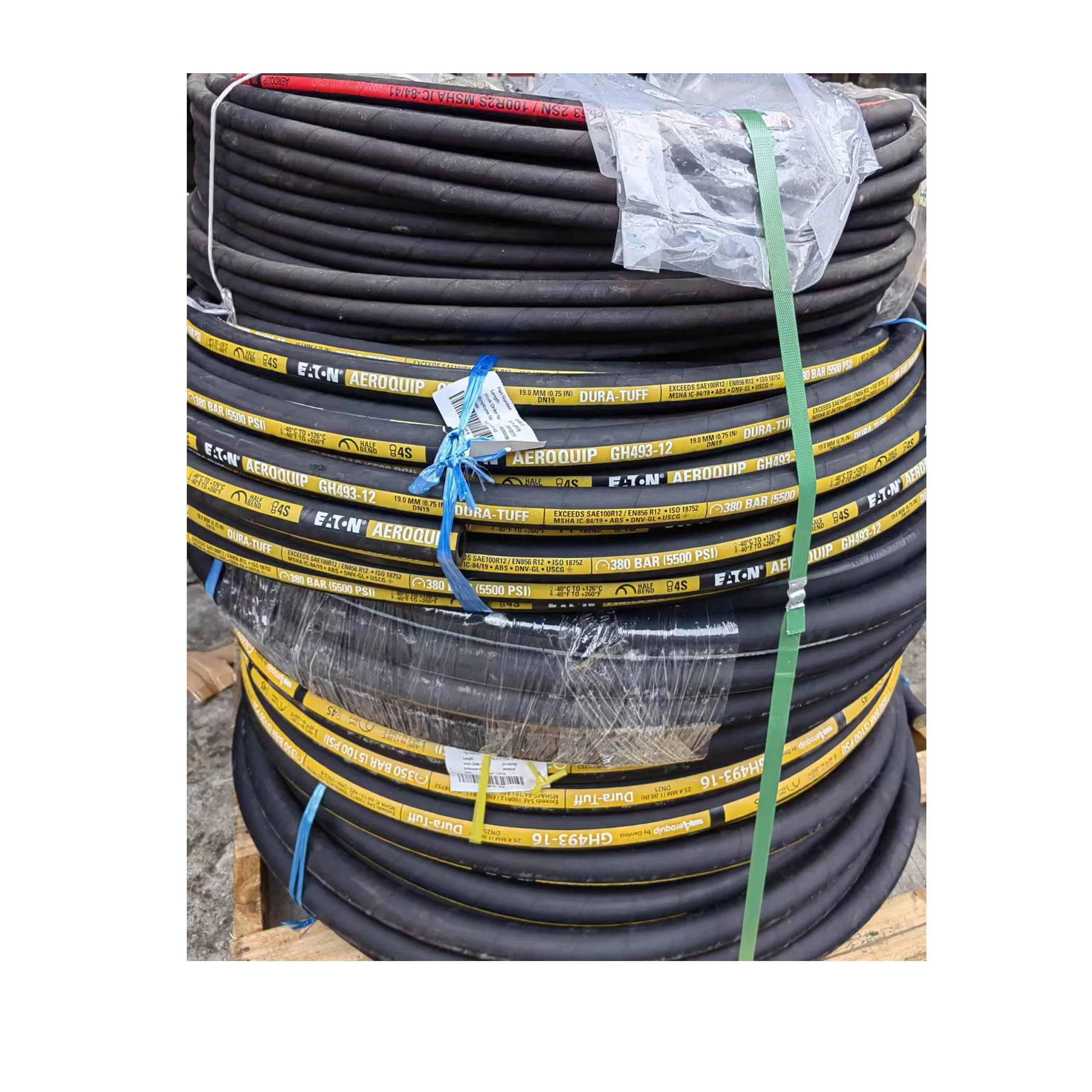 High quality black smooth multi-purpose nylon braided rubber hose