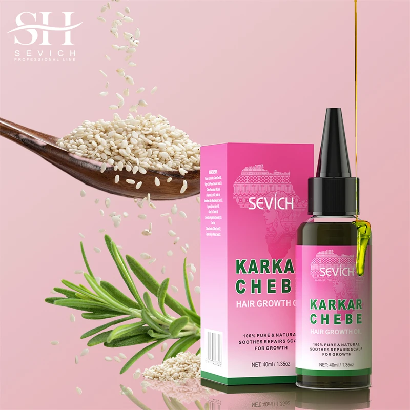 Best Hair Growth Rosemary Oil Veganic Natural Thickening Repairing Nourishing Chebe Oil for Hair Product