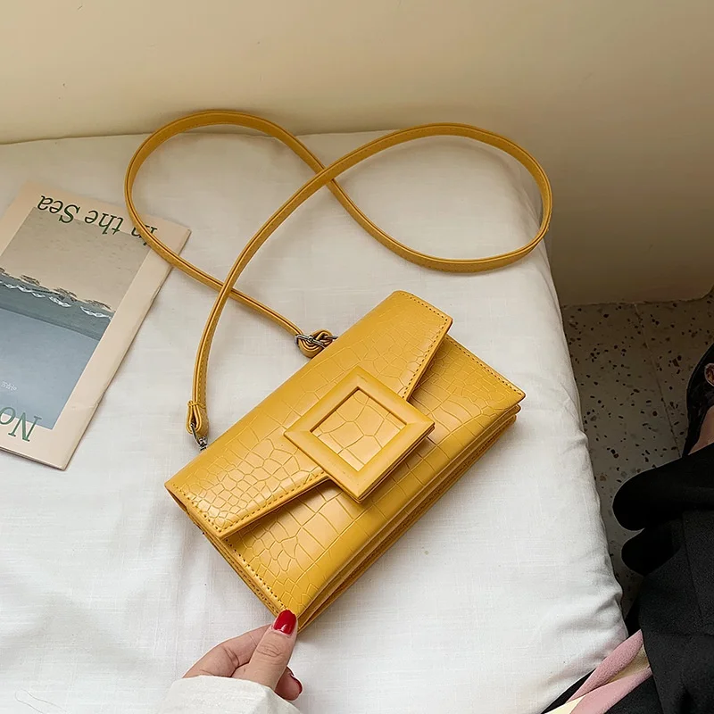 Baige Manufacturer Supply Hotsale Clear PVC Stone Pattern Retro Lady Leather Bag