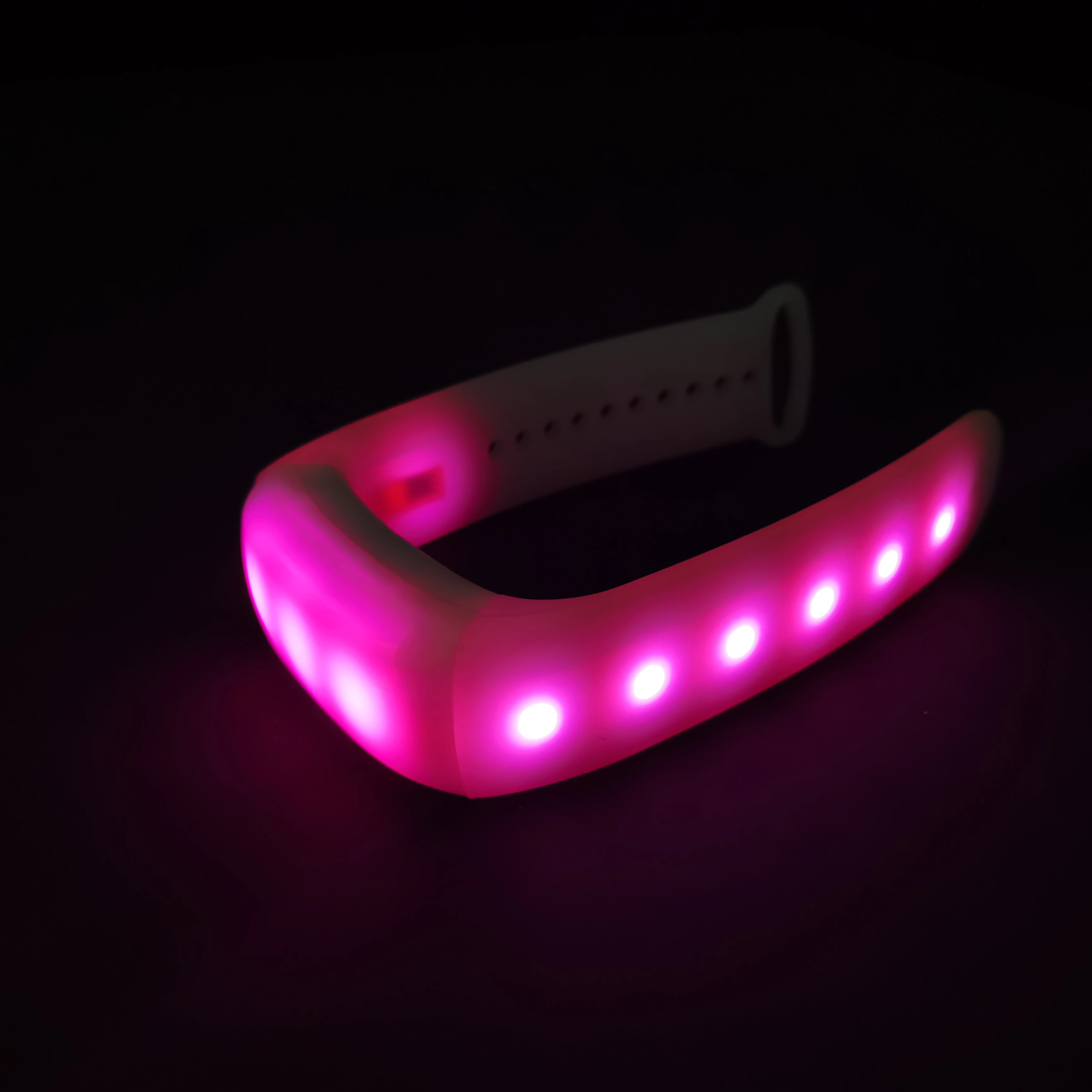 2024 Chinawill 11Lights Glow Bracelets Led Wrist Band Pulsera Led Dmx Control Light Up Bracelets Festival Led Wristbands