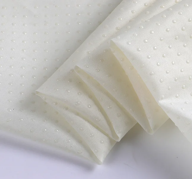 100%T 210D Oxford fabric dotted non-slip  Drip molding with PVC Drop plastic non-slip fabric pet nest mat mat anti-slip cloth