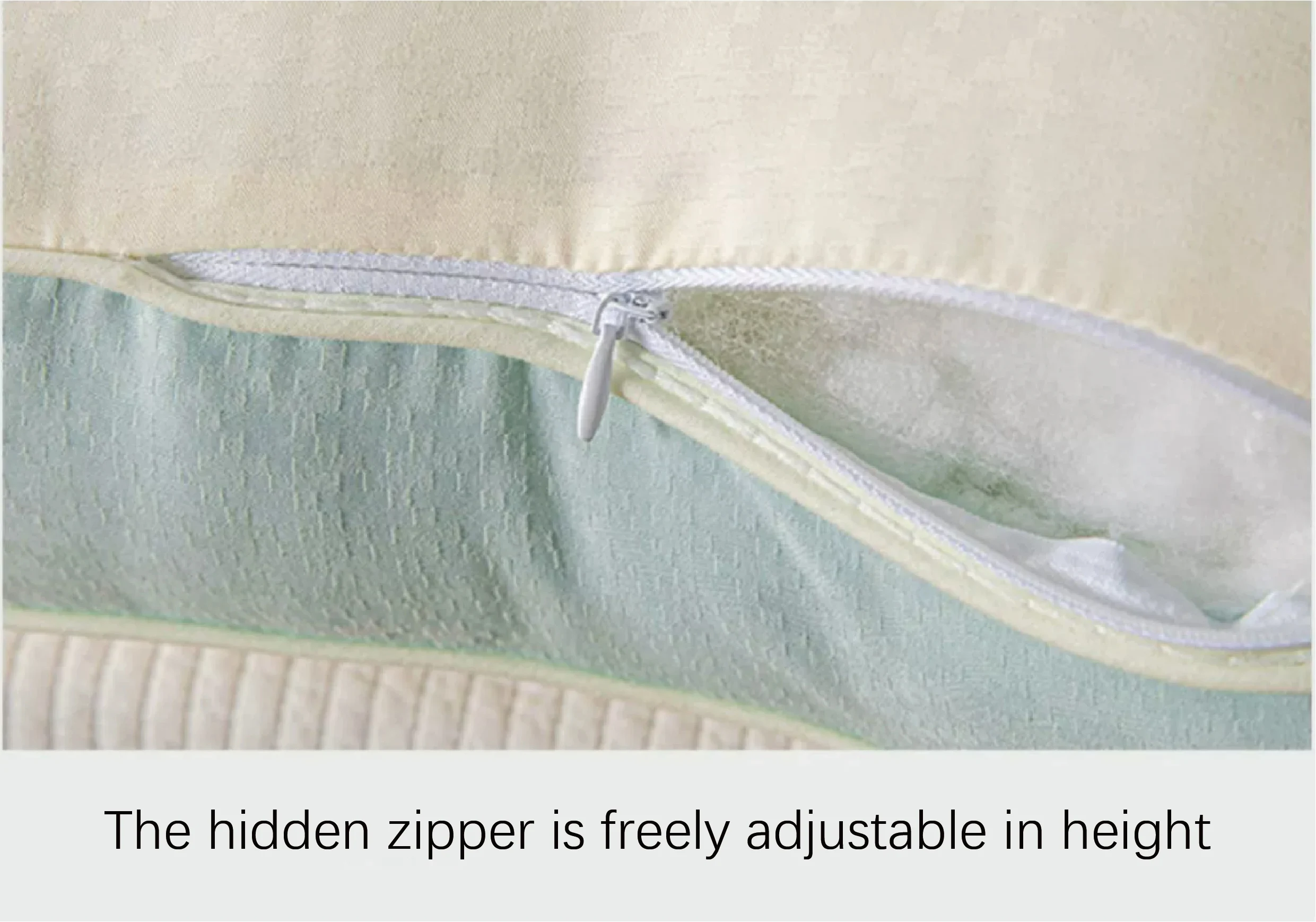 JOURM Cervical spine protection, sleep massage, pillow, three-dimensional feather and down pillow, skin-friendly knitted fabric